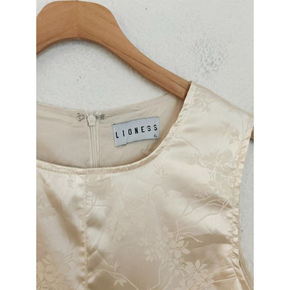 LIONESS Cream Mini Dress size XL - Picture 6 of 6